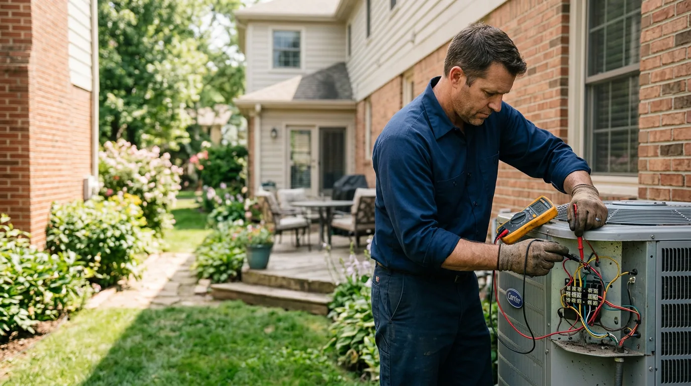 HVAC technician working near Pembine, WI